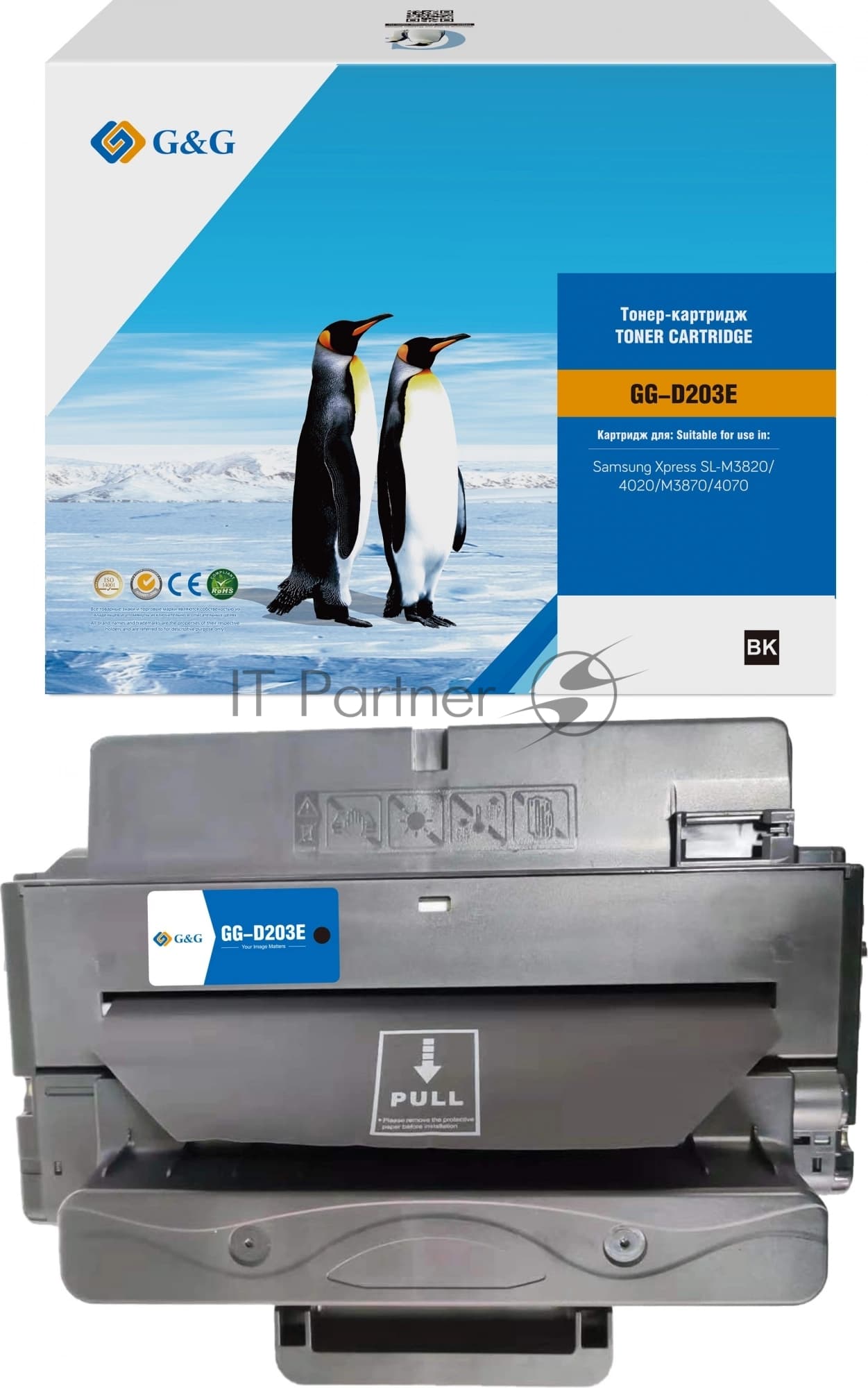Картридж лазерный G&G GG-D203E (MLT-D203E) черный (10000 стр.) для Samsung Xpress SL-M3820/4020/M3870/4070