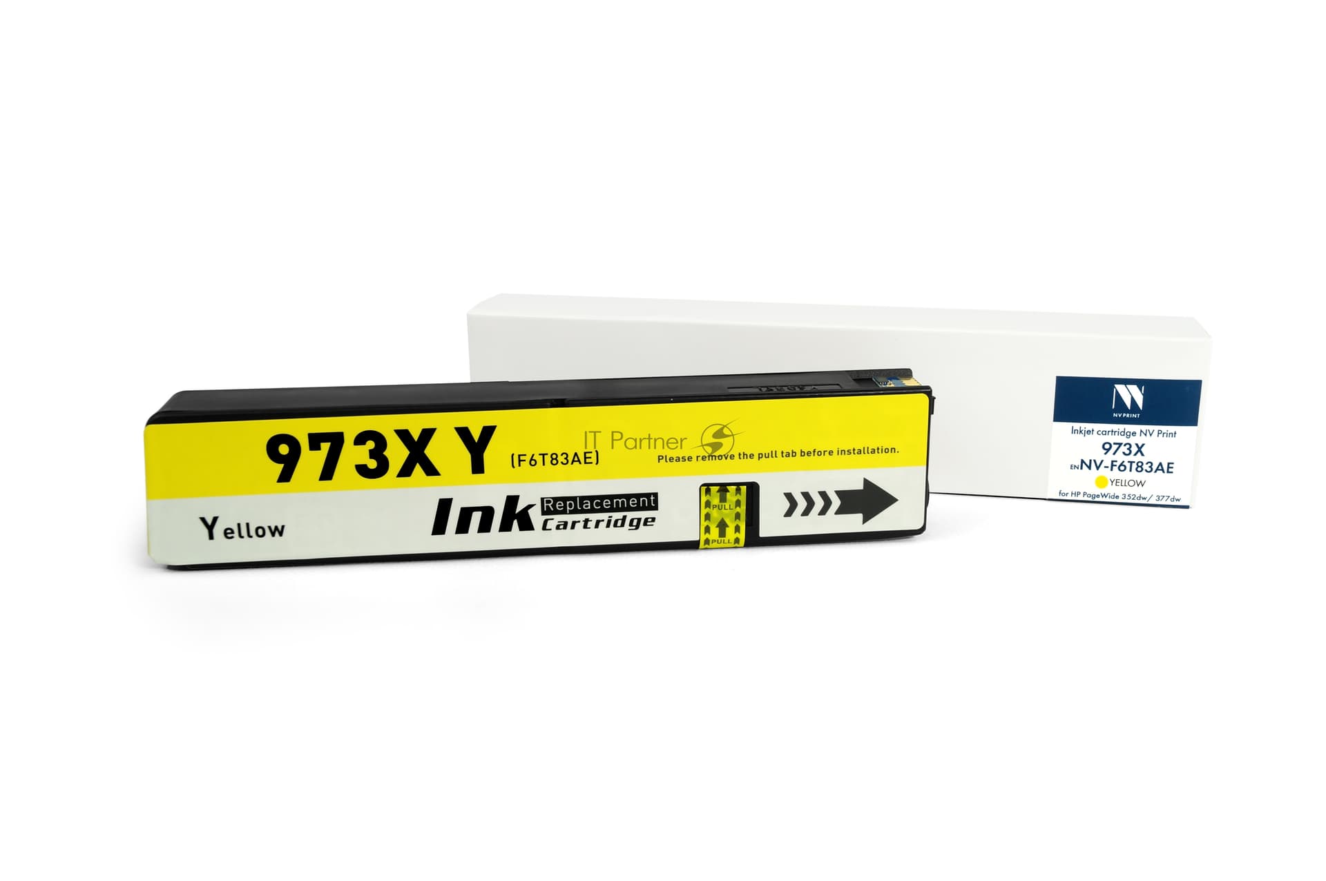 Картридж струйный NVPrint 973X (NV-F6T83AE ) желтый для HP PageWide 352dw/377dw/Pro 452d/477/552/577/Managed P55250dw/P57750dw (7000 стр) совместимый