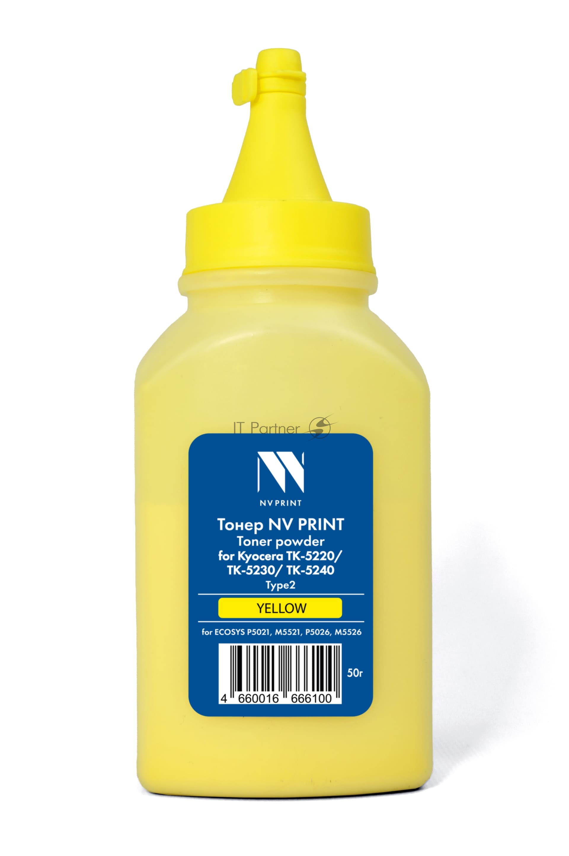 Тонер NV Print NV-Kyo5220-Type2-50gY Yellow