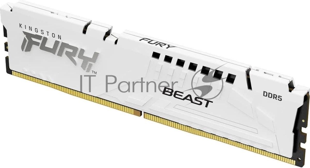Память оперативная/ Kingston 32GB 6000MT/s DDR5 CL30 DIMM FURY Beast White EXPO