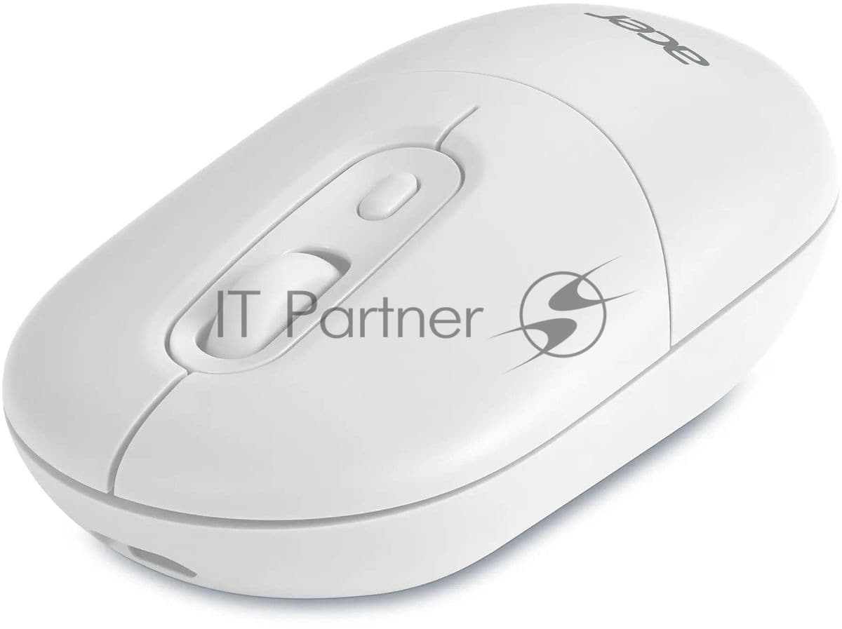 Мышь Acer OMR301 белый оптическая 1600dpi беспров. BT/Radio USB 4but (ZL.MCECC.01U)