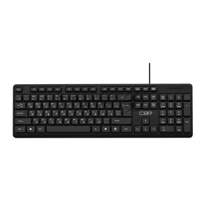 Клавиатура проводная CBR KB 111 Carbon, USB, черный