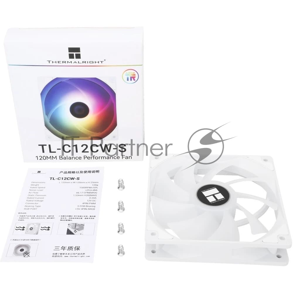 Вентилятор для корпуса Thermalright TL-C12CW-S