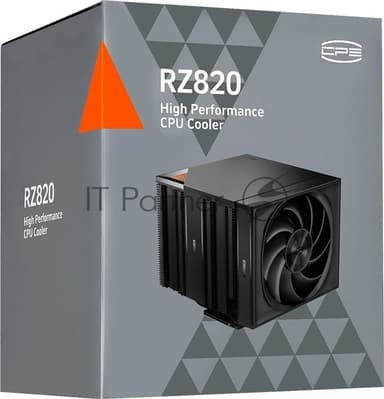 Устройство охлаждения (кулер) PcCooler RZ820 Soc-AM5/AM4/1200/1700/1851 черный 4-pin Al+Cu 300W Ret (RZ820-BKNWNX-GL)