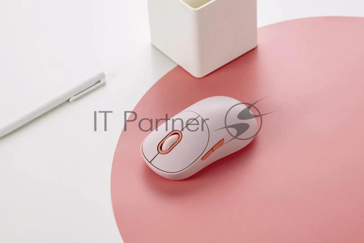 Мышь беспроводная Xiaomi BHR8911GL Wireless Mouse 3 розовый, 1200 dpi, USB/Bluetooth, кнопки - 4