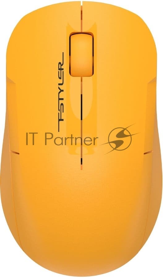 Мышь беспроводная A4Tech Fstyler FG15C Air2 желтый, 1200 dpi, радиоканал, USB, кнопки - 3