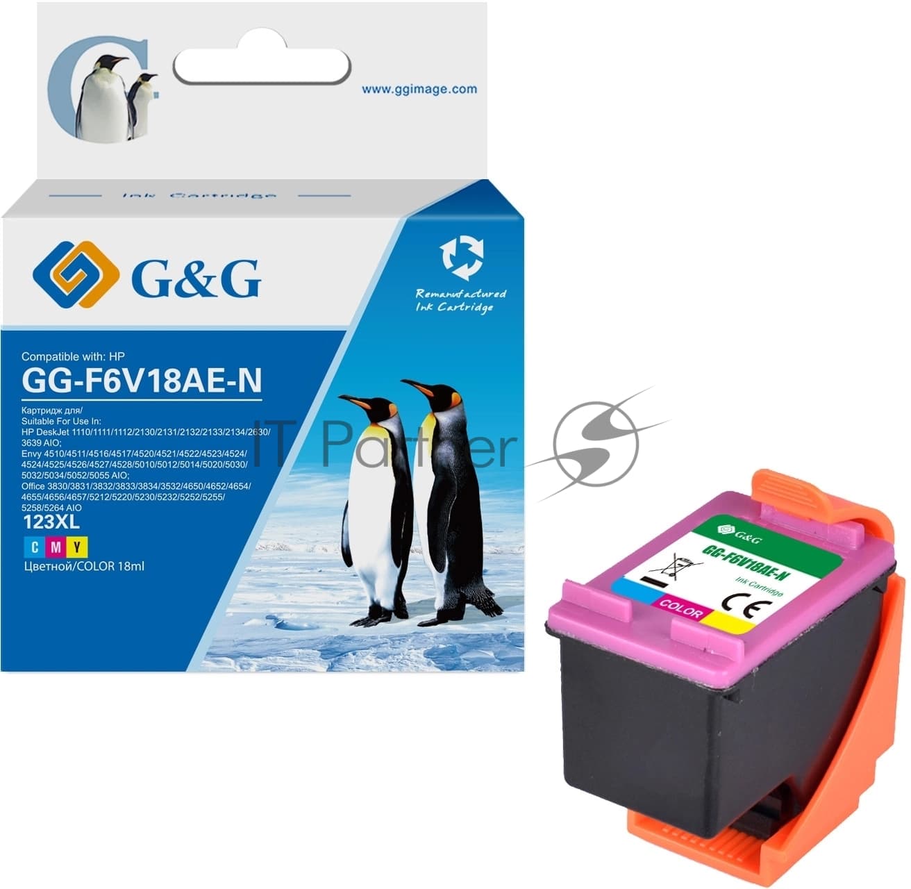 Картридж G&G GG-F6V18AE-N Color