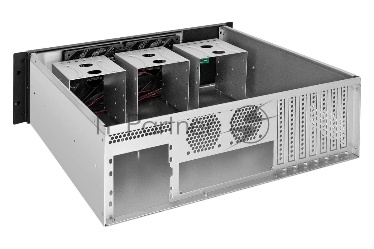 Серверный корпус ExeGate Pro 3U450-12 (RM 19", высота 3U, глубина 450, БП 1U-800ADS, 2хUSB)