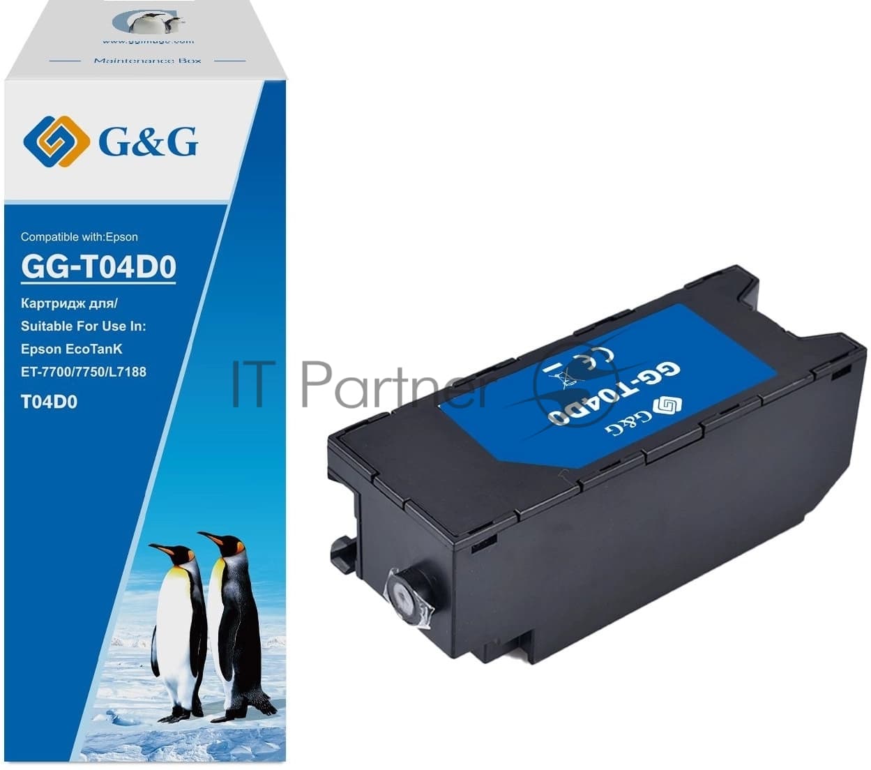 Бункер G&G GG-T04D0 (T04D0 емкость для отработанных чернил) для Epson EcoTanK ET-7700/7750/L7188