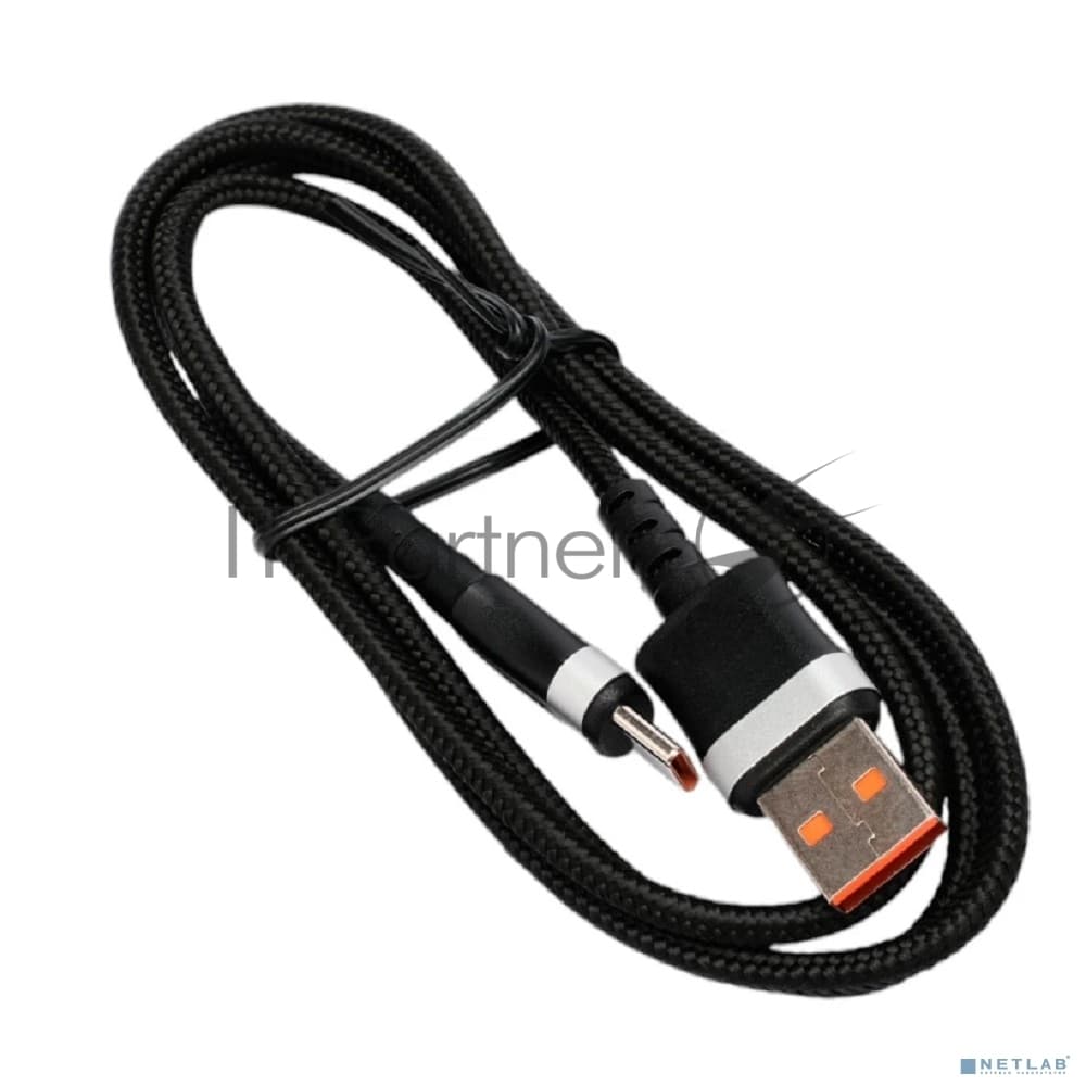 Кабель USB2.0 Cablexpert CCP-USB2-AMCM-66W-1M, AM/Type-C, 6A, 66Вт, QC3.0, медь, 1м, черный, пакет