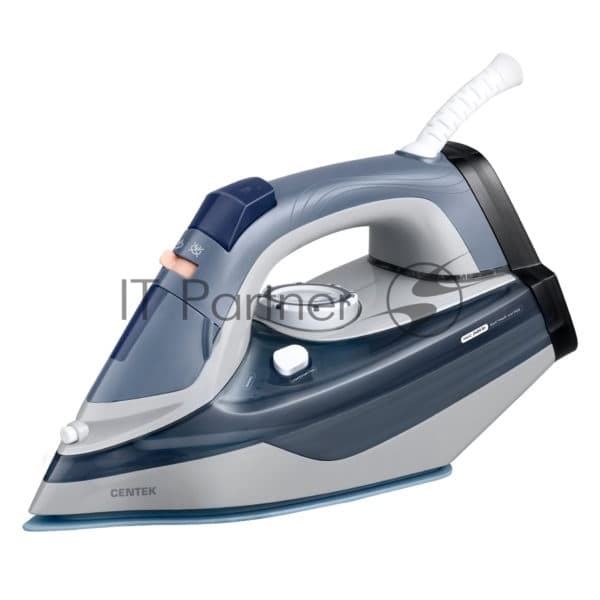 Утюг Centek CT-2323 серый/синий, 2800 Вт, 40 г/мин, 140 г/мин, 480 мл