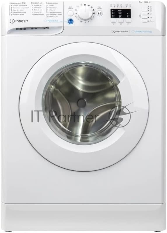 Стиральная машина Indesit BWSA 5109 WWV белый, загрузка фронтальная 5 кг, 1000 об/мин., класс: А