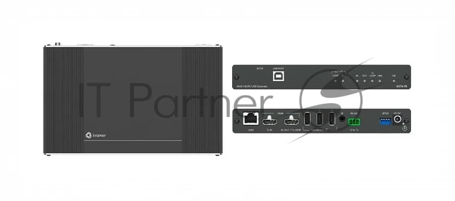 Передатчик/Приемник KRAMER EXT3-TR HDMI, RS-232, ИК, USB по витой паре HDBaseT 3.0; поддержка 4К60 4:4:4