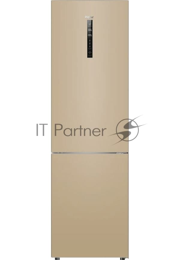 Холодильник Haier C2F637CGGU1 золотистый, двухкамерный, 278/108л, морозилка снизу, No Frost