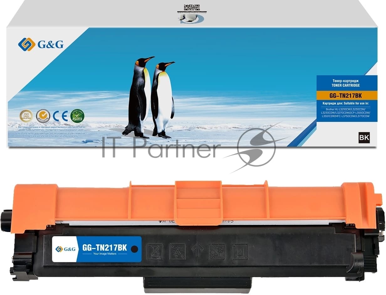 Картридж G&G GG-TN217BK Black