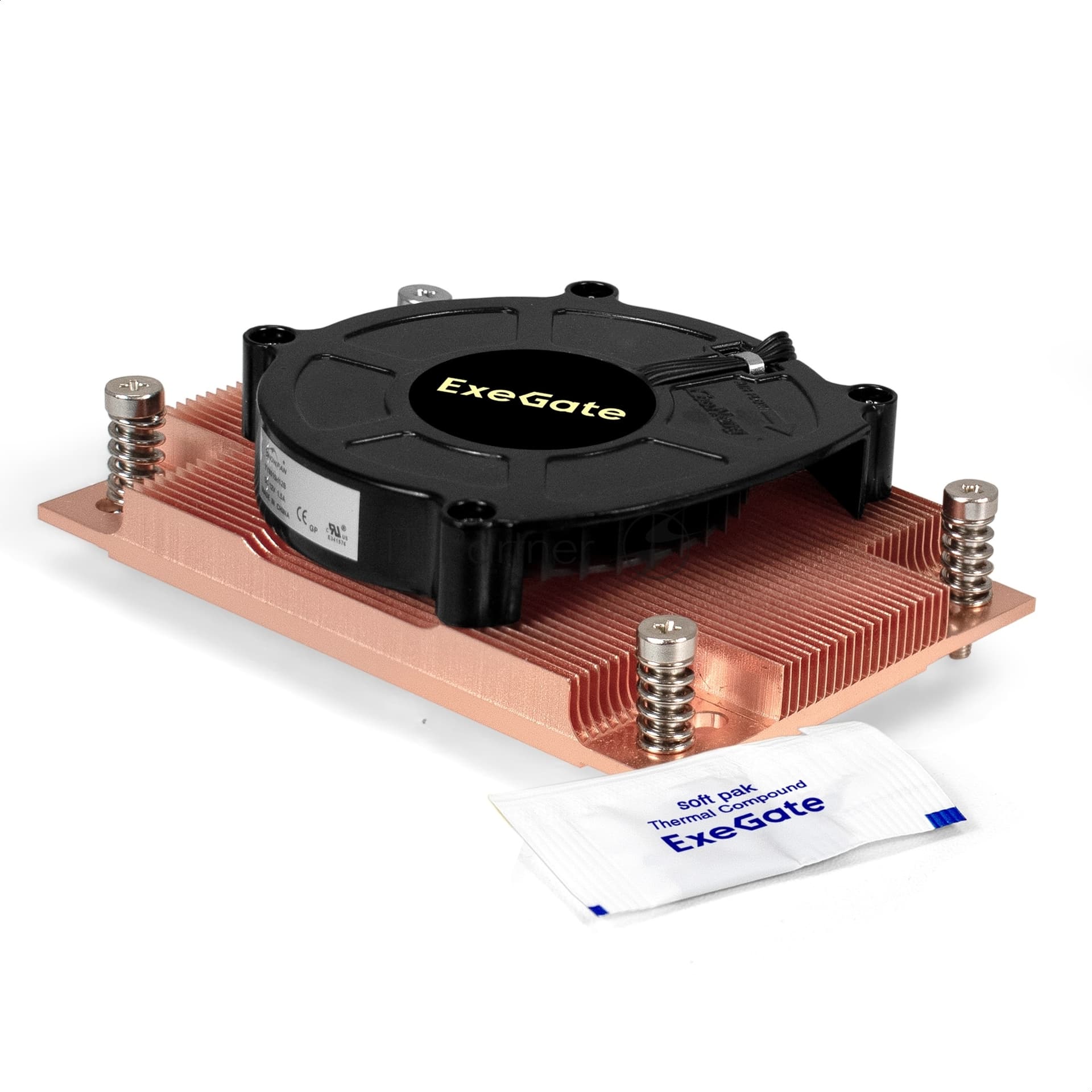 ExeGate <EX297634RUS> ESNK-P0062AP4v2.PWM.1U.SP3.Cu (4пин, SP3,1U, Cu+Al)