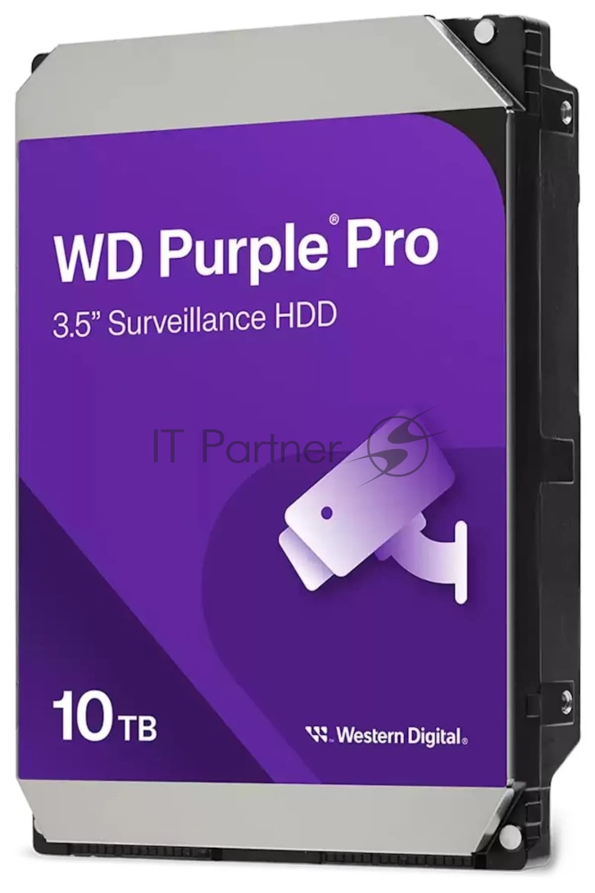 Жесткий диск Western Digital Purple Pro HDD 3.5" SATA 10Tb, 7200 rpm, 512MB buffer (DV&NVR + AI), WD102PURP, 1 year