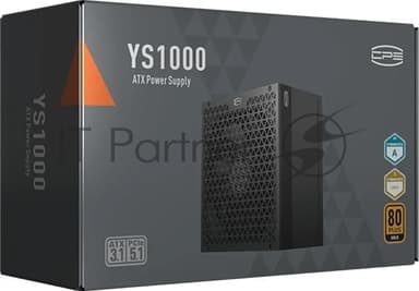 Блок питания PCCooler P5-YS1000-G1F, 1000Вт, 80 PLUS Gold, 135мм, модульный, черный