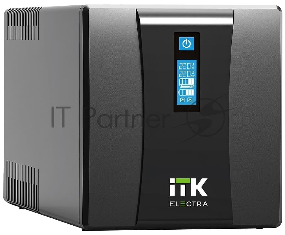 Источник бесперебойного питания ITK Electra EET-1000VA-1-002-S 600Вт 1000ВА черный