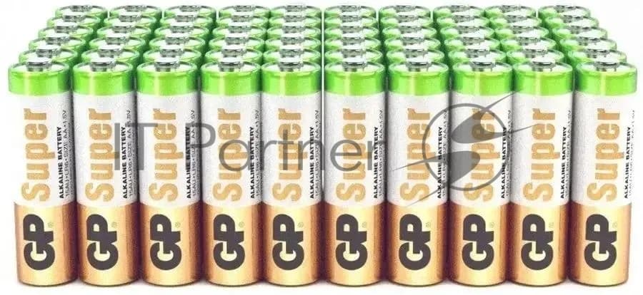 Батарея GP Super 15A50/10HR-2CRVS60 AA (промо:50+10) (60шт) спайка