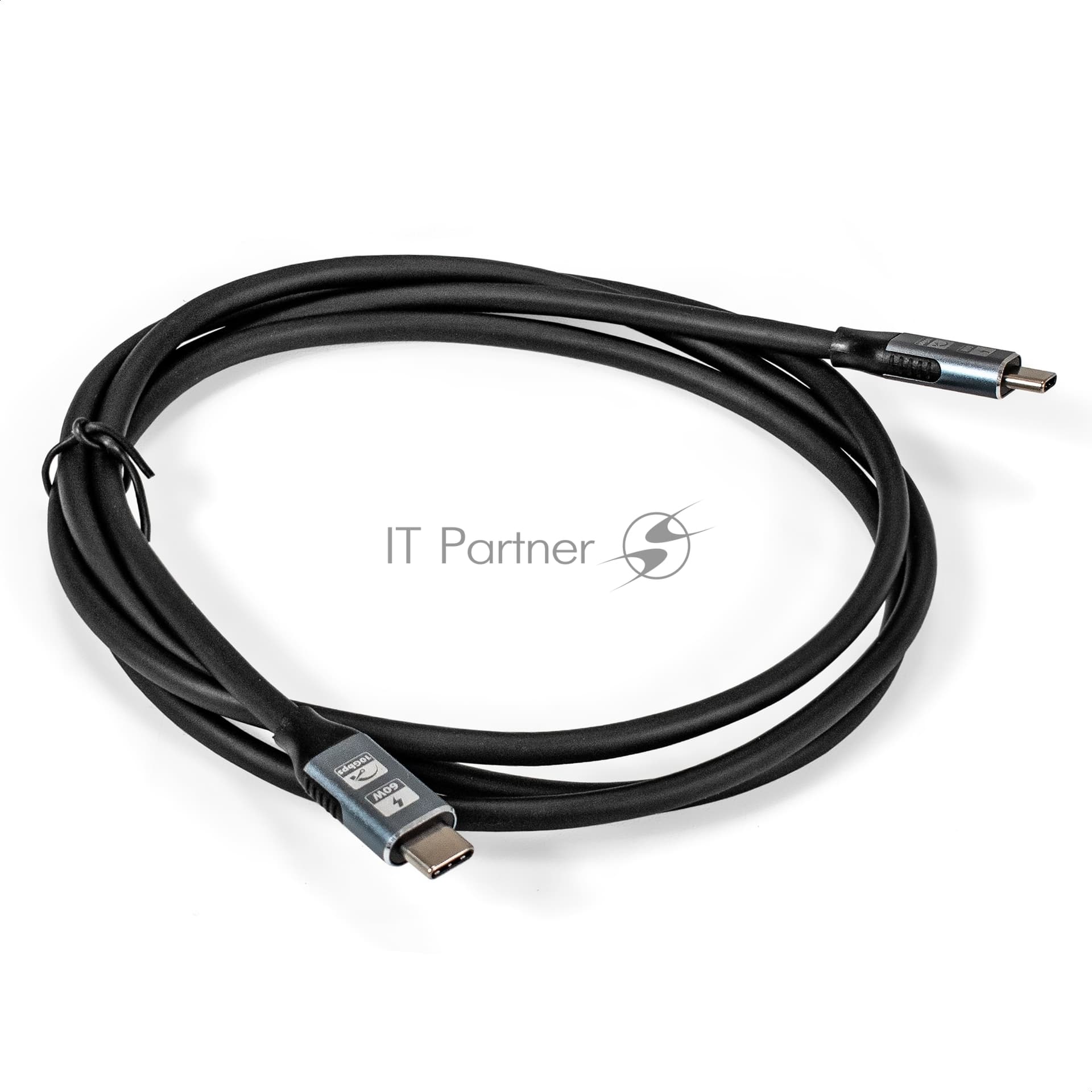 Кабель для зарядки Type-C - Type-C ExeGate EX-CCP-USB3.2-CMCM-1.5 (USB 3.2 Gen2x1 Type-Cm/Cm, 10Gbit/s, 8K60Hz, 5A, 60W, PD3.1, 1,5м)