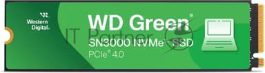Накопитель SSD WD Green SN3000, 500Gb, PCIe 4.0 x4, M.2 2280, NVMe, R/W 5000/4100