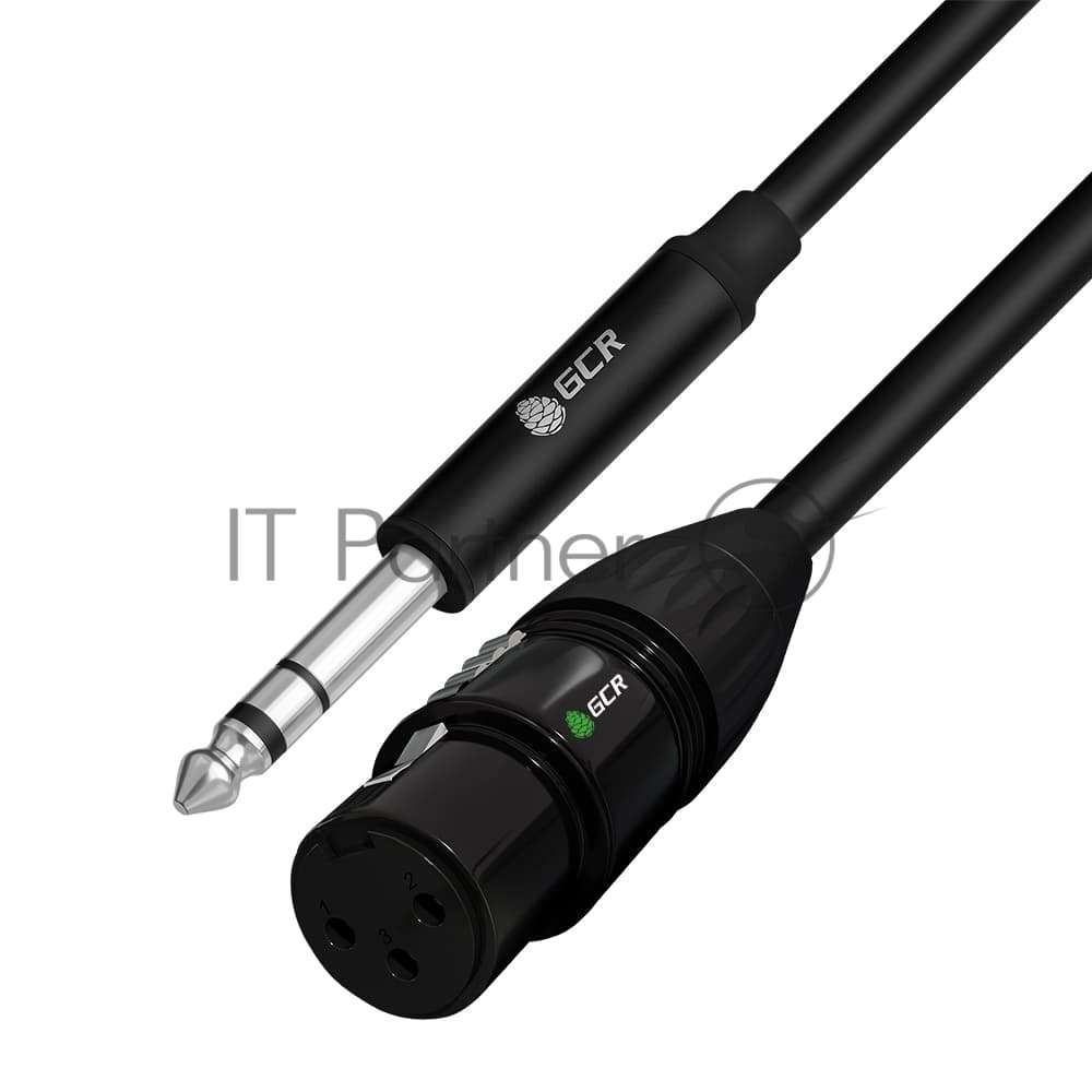 Кабель 6.3 Jack (M) - XLR (F), 5м, Greenconnect GCR-53439