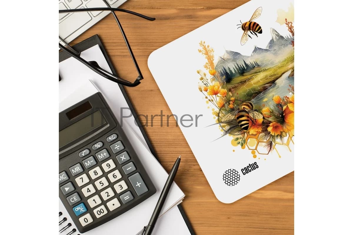 Коврик для мыши Cactus Honeybee 220x180x2мм (CS-MP-P09XS)