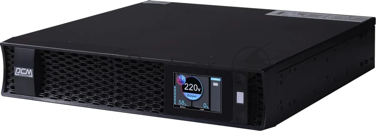 Источник бесперебойного питания Powercom Next, On-Line, 2000VA/2000W, Rack/Tower, 8*IEC320-C13 + 2*C19, LCD, Serial+USB, SmartSlot, подкл. доп. Бат.