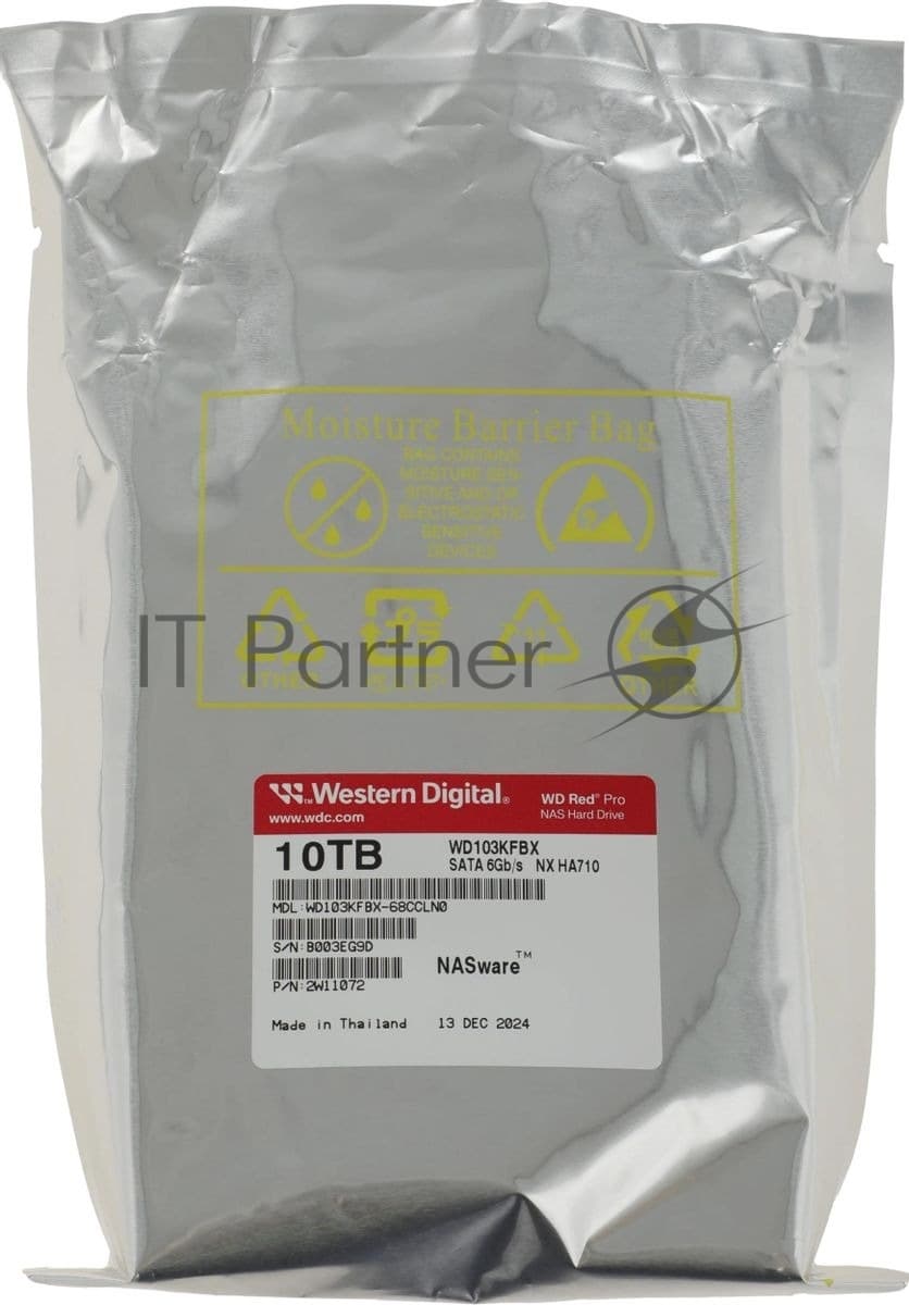 Жесткий диск Western Digital 3.5" 10TB WD Red Pro HDD WD103KFBX SATA 6Gb/s - 7200