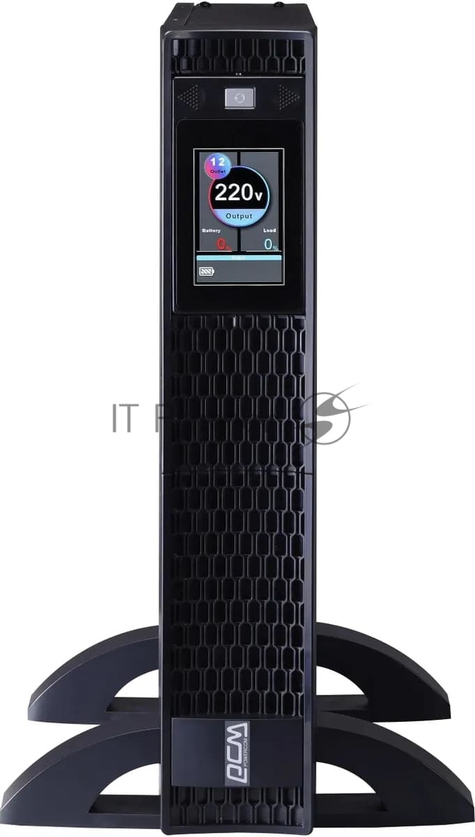 Источник бесперебойного питания Powercom Next, On-Line, 1500VA/1500W, Rack/Tower, 8*IEC320-C13, LCD, Serial+USB, SmartSlot, подкл. доп. Бат.