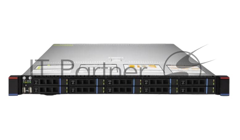 Серверная платформа Gooxi SR101-D10R 1U, 2x Socket SP3; 32x DDR4; 10x 2.5" SATA/SAS; 2х M.2 NVMe 2280; 2xPCIe 4.0x16; OCP3.0; 2x1GbE i350; IPMI; RAIL; 2x1300W (EU power cables)
