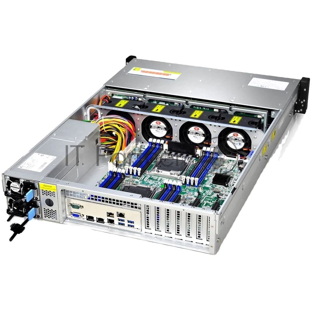 Серверный корпус Gooxi RMC2112-670-HSE-D 2U 12bay chassis,Expander backplane rear 2*2.5"SAS/SATA 1300W 1+1 EU power cables rail kit