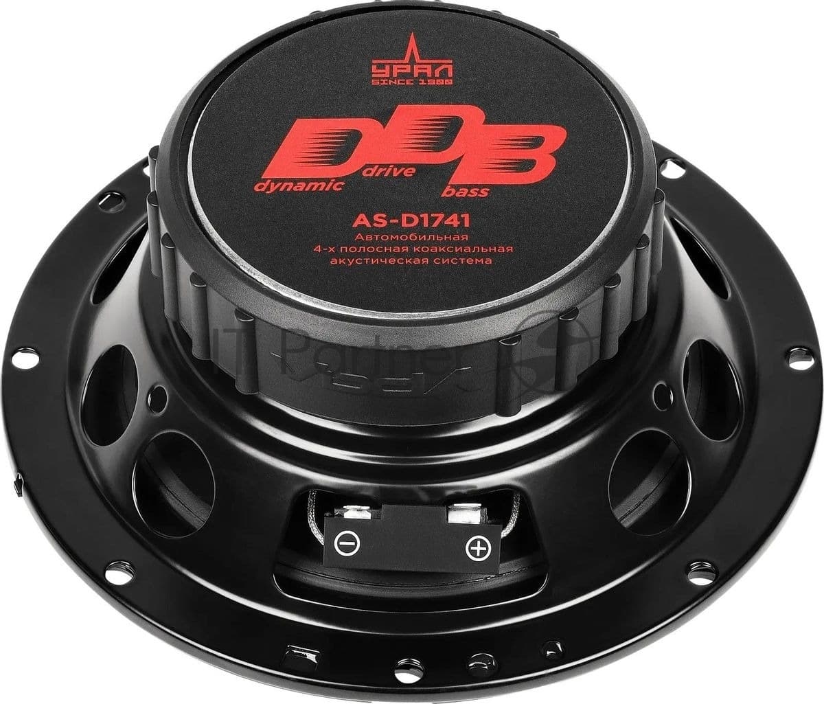 Колонки автомобильные Ural DDB AS-D1741 190Вт 16см (6.5дюйм) (ком.:2кол.) коаксиальные четырехполосные