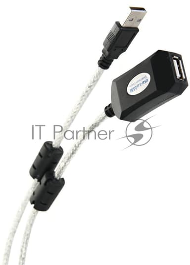 Кабель-адаптер/Кабель-адаптер USB2.0-repeater, удлинительный активный Am-->Af 25м AOpen ACU823-25M