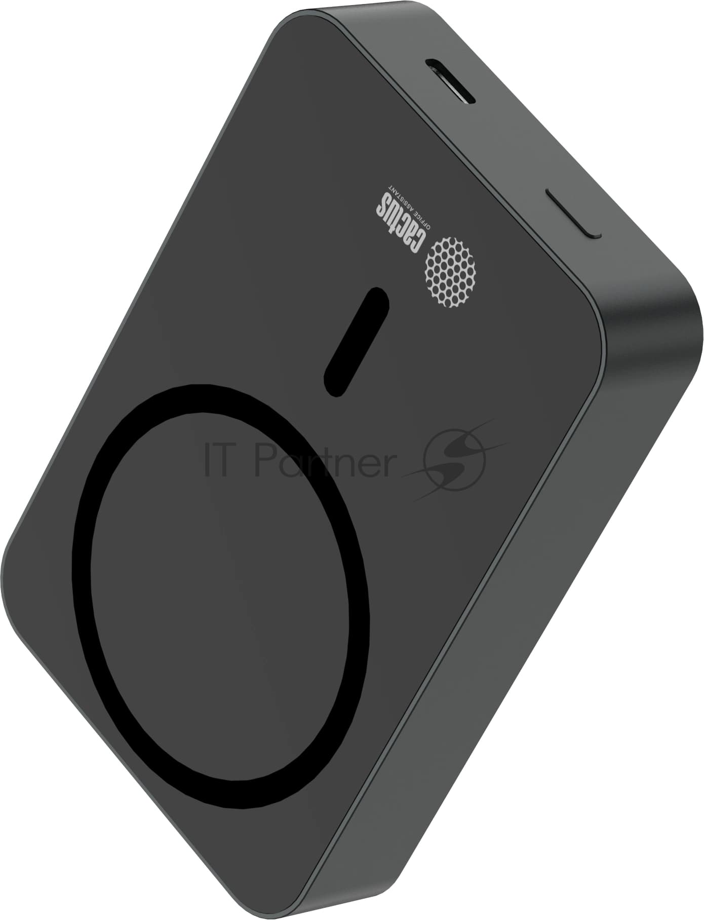 Портативный аккумулятор Cactus CS-PBFSTA-10000 10000mAh 22.5W 4.5A USB-C беспров.зар. серый