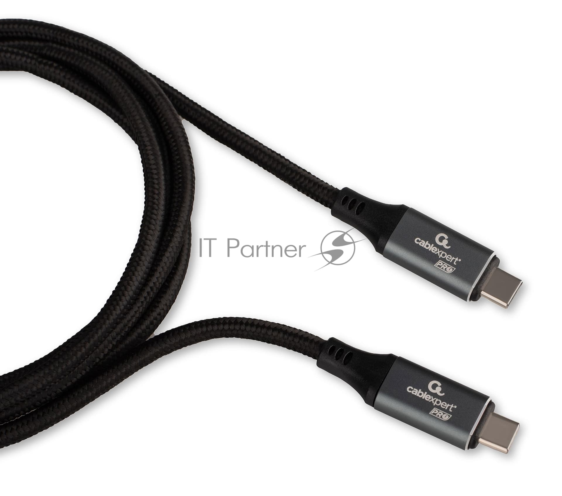 Кабель USB4.0 Cablexpert CC-USB4-CMCM-BR-1.8M, Type-C/Type-C, 5А, 240Вт, PD3.1/QC4.0, 40Gbps, медь, Pro, 1.8м, черный, пакет