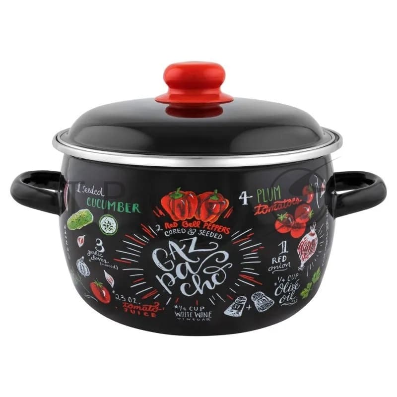 Кастрюля Appetite 1RC161M Gazpacho сферическая эмалированная 2 л