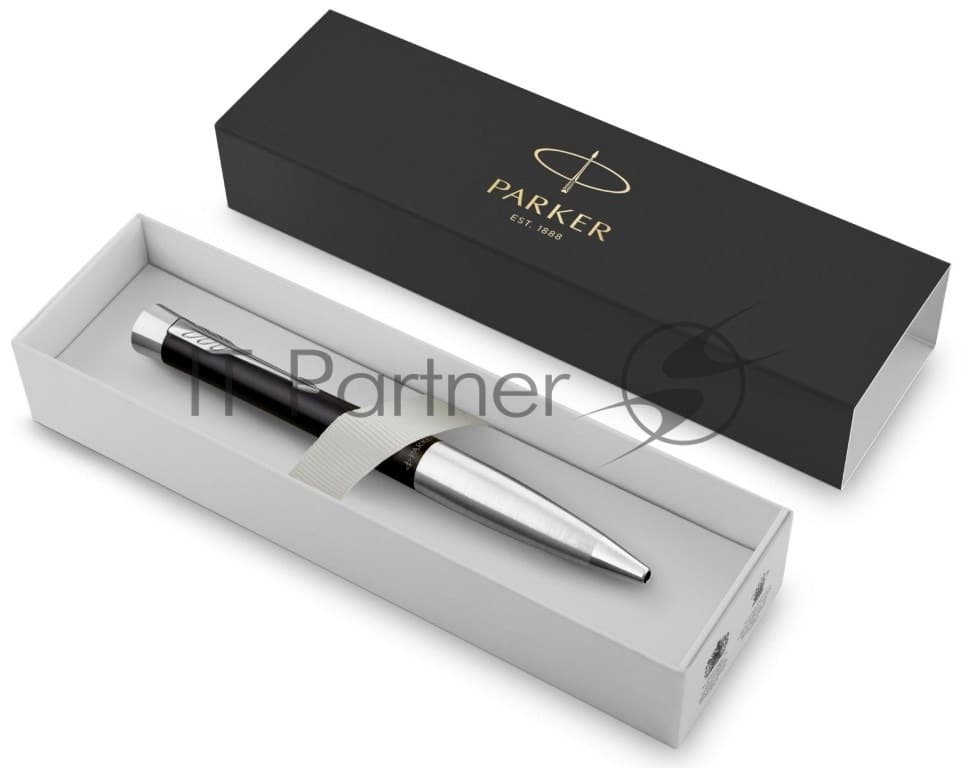 Ручка шариковая Parker Urban Core (CW2150858) Muted Black CT, M, черные чернила, подарочная коробка с европодвесом