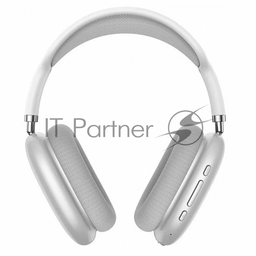 Беспроводные/проводные наушники Borofone BO22 Elegant серебристый, накладные, Bluetooth + проводной, складная конструкция, микрофон, до 12 ч