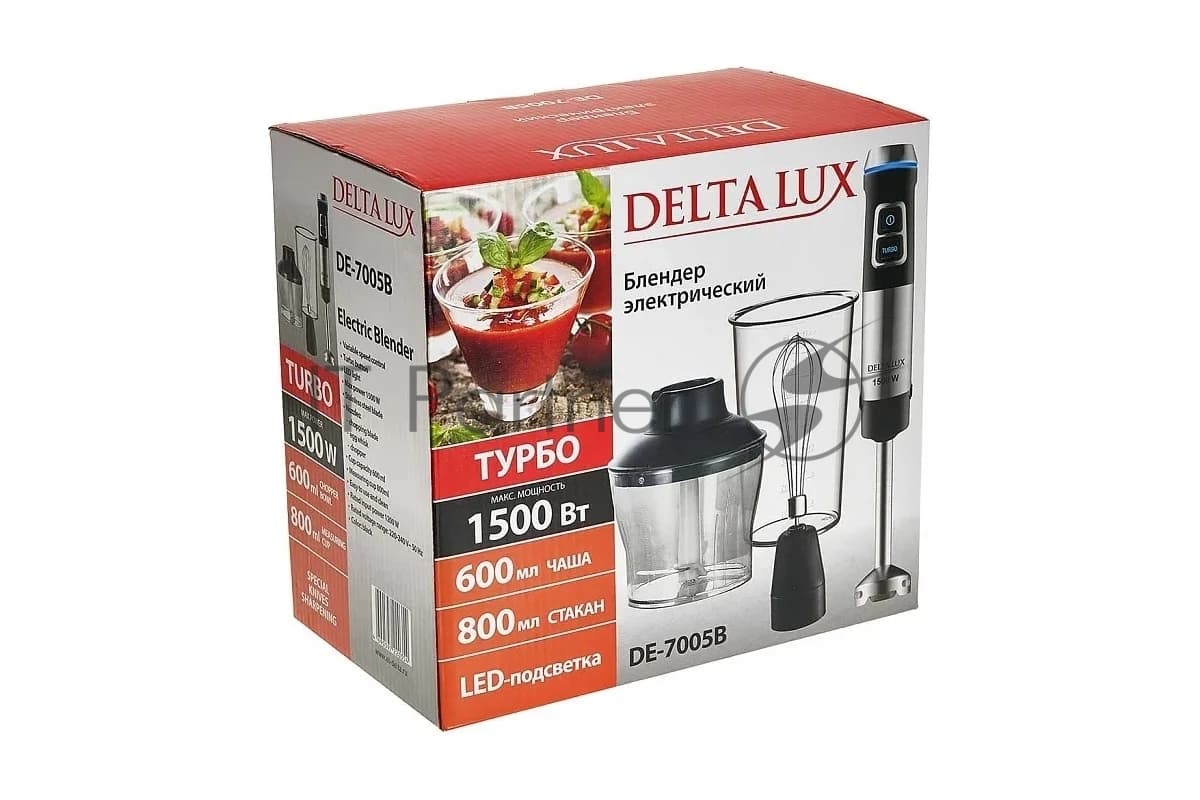 Блендер погружной Delta Lux DE-7005B черный