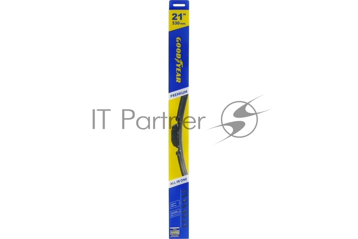 Щетка стеклоочистителя GOODYEAR GY000441 PREMIUM 21''/53см бескаркасная