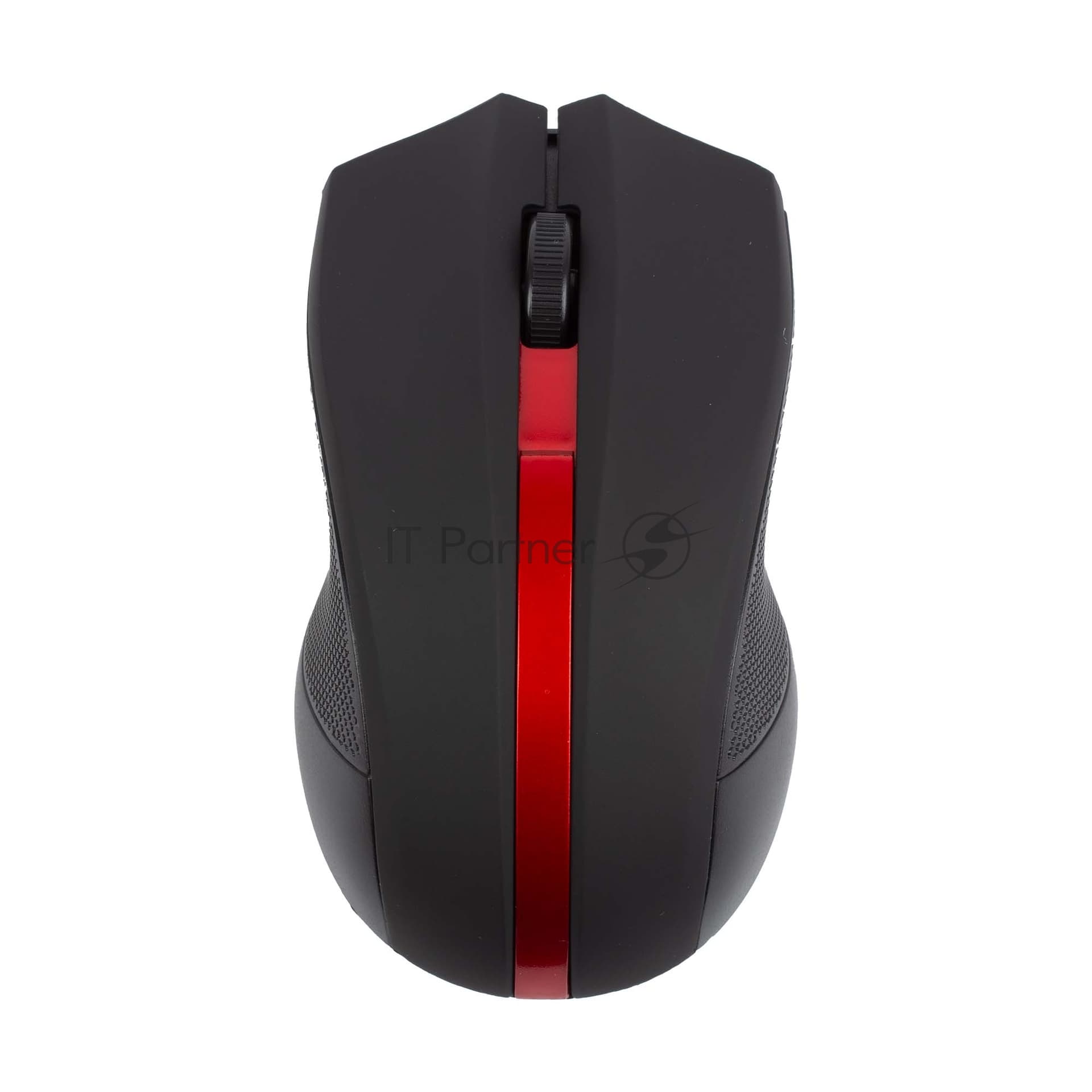 Мышь беспроводная HIPER HOMW-073 черный/красный, 1000 dpi, радиоканал, USB, кнопки - 3