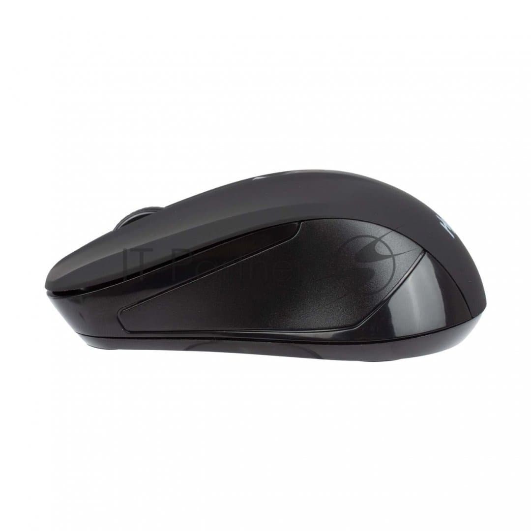 Мышь беспроводная HIPER HOMW-101, 1000-1600 dpi, оптический, 4 кнопки, Soft-touch покрытие, USB-приемник, 2,4 ГГц, батарея 1хАА, черный (HOMW-101)