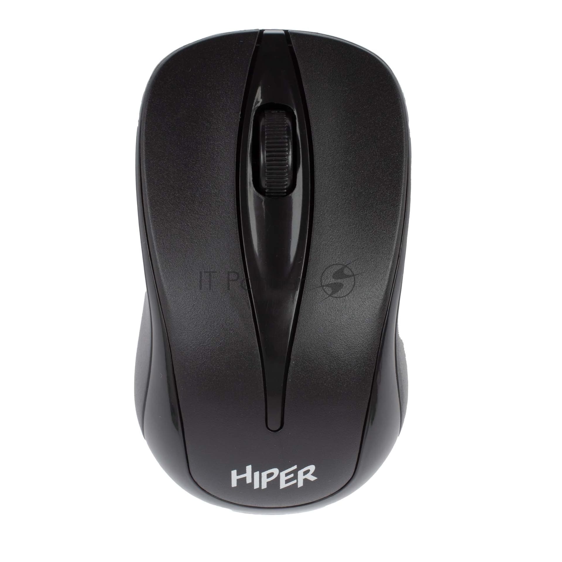 Мышь беспроводная HIPER HOMW-061 черный, 1000 dpi, радиоканал, USB, кнопки - 3