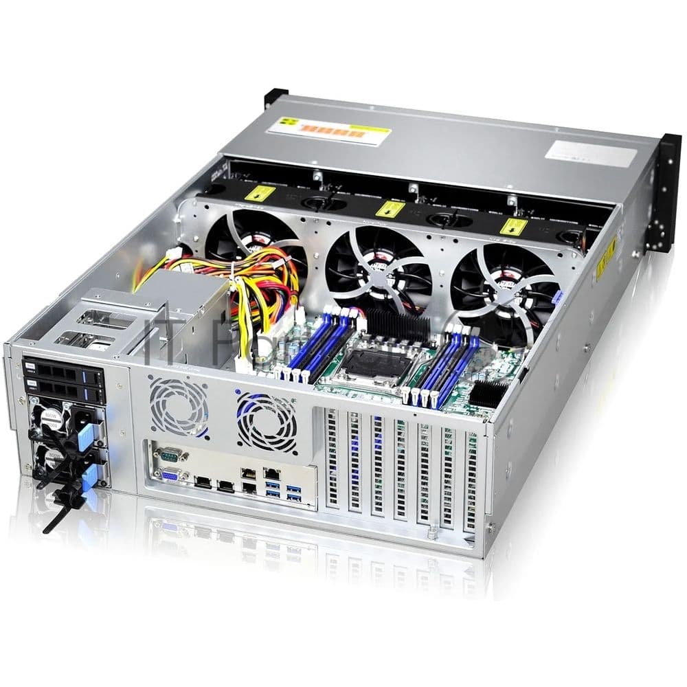 Серверный корпус Gooxi RMC3116-670-HSE-D 3U 16bay chassis,Expander backplane rear 2*2.5"SAS/SATA 1300W 1+1 EU power cables rail kit