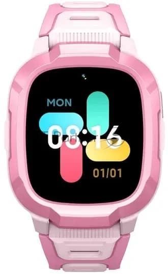Детские умные часы Mibro Kids P6, 1.4" TFT, 4G, Bluetooth, USB Type-C, IPX7/WR20, розовый