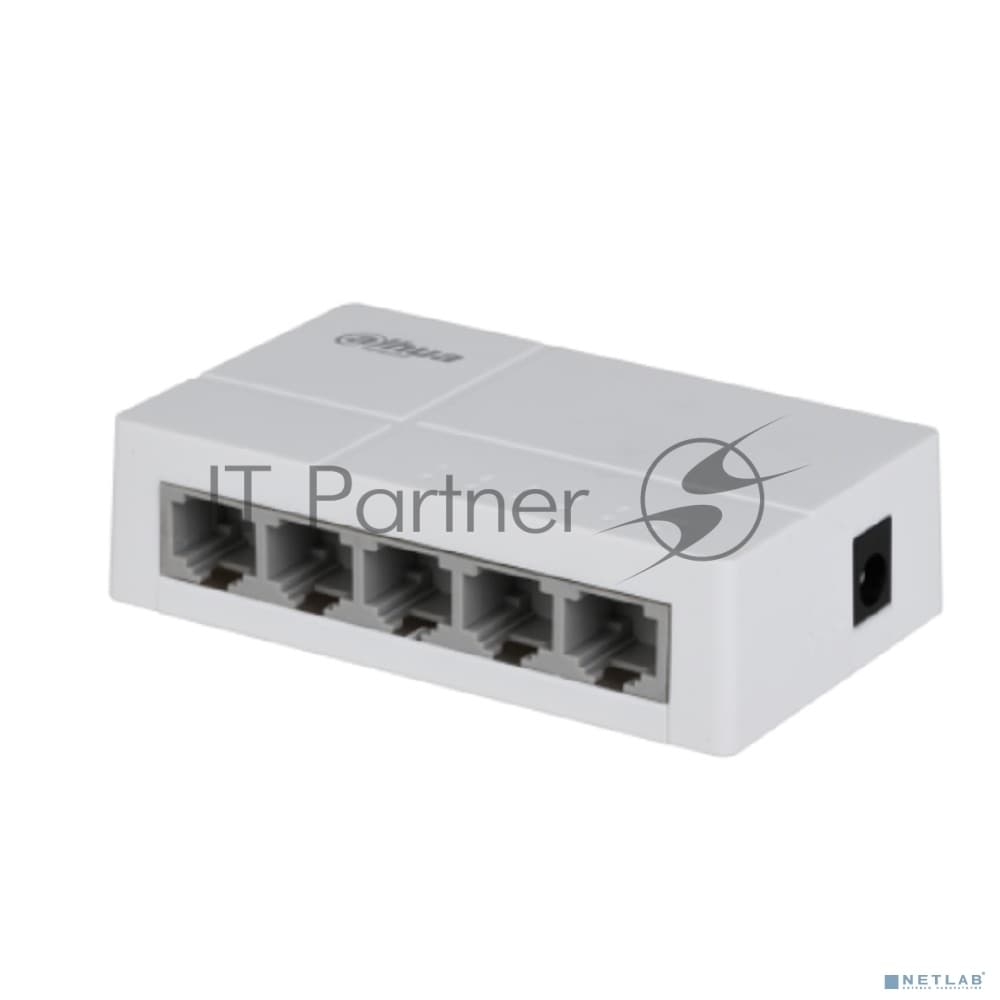 Коммутатор Dahua 5-port 10/100M RJ45 Non-PoE Switch, Plastic case