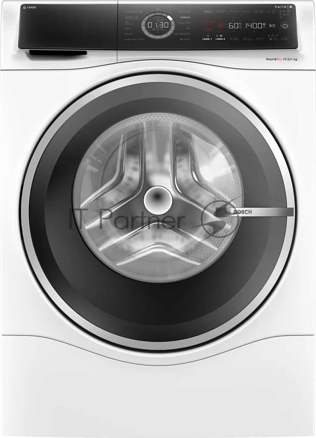 Стирально-сушильная машина Bosch WNC254A0ME белый, загр.фронтальная, макс.: 10,5 кг, 1400 об/мин, класс: D