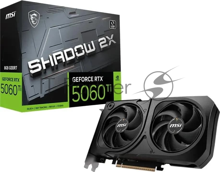 Видеокарта MSI RTX5060Ti SHADOW 2X PLUS 8GB GDDR7 128bit 3xDP HDMI 2FAN RTL